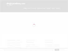 Tablet Screenshot of dinghyacademy.com